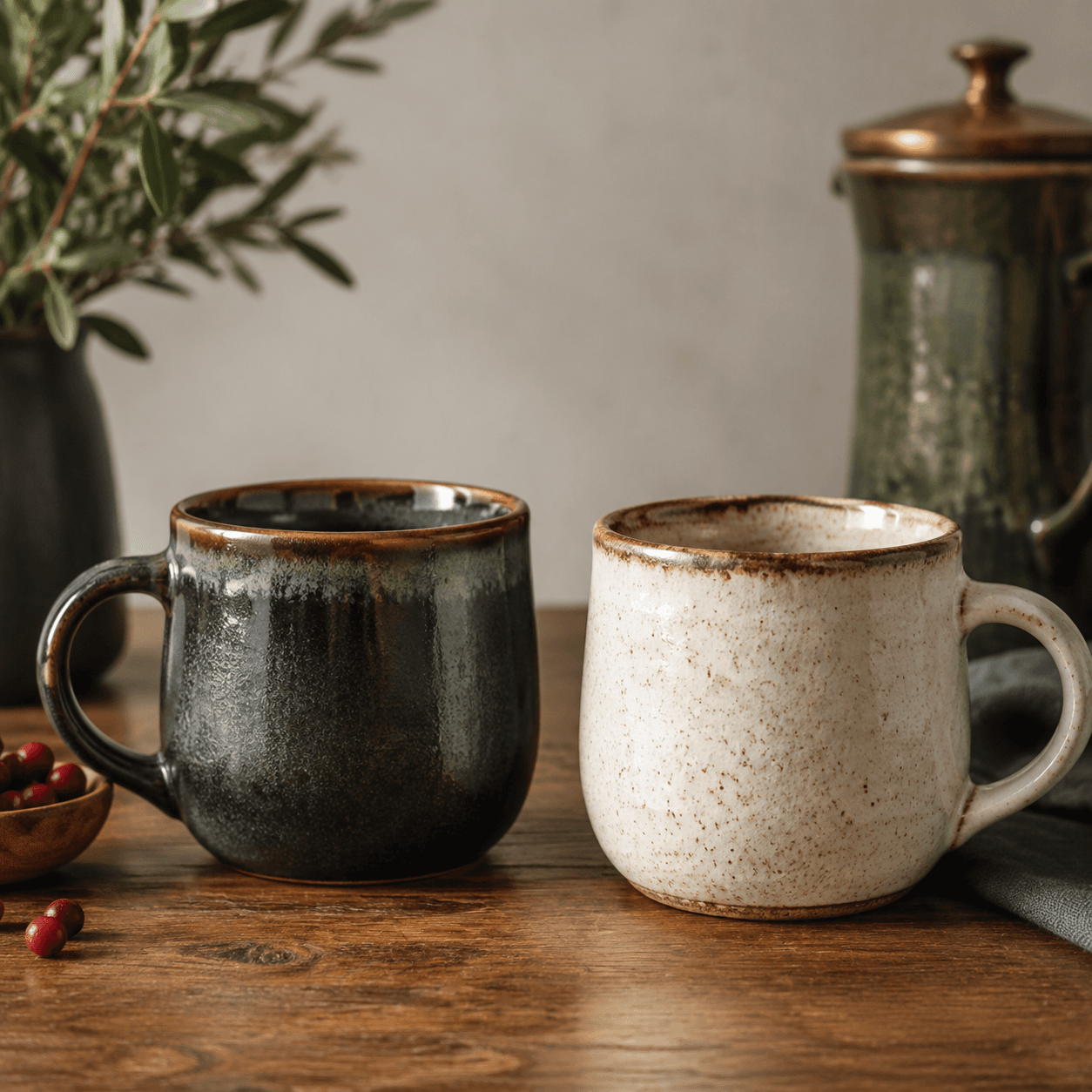Ceramic Mug Pair — main view