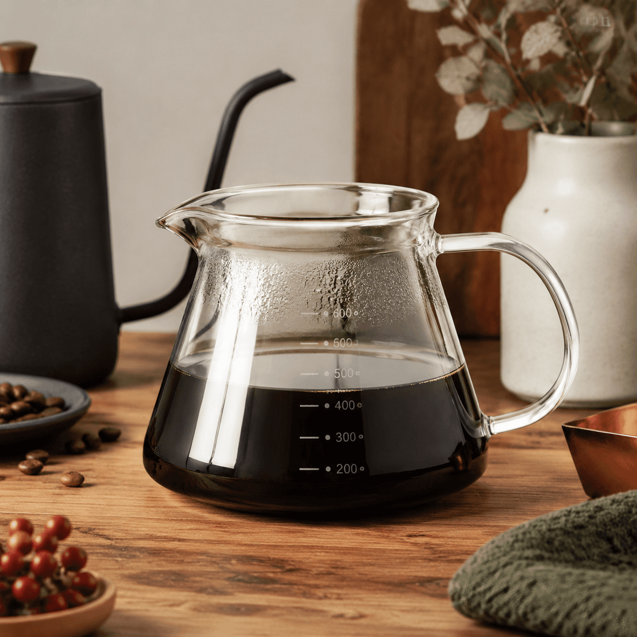 Glass Coffee Server — main view