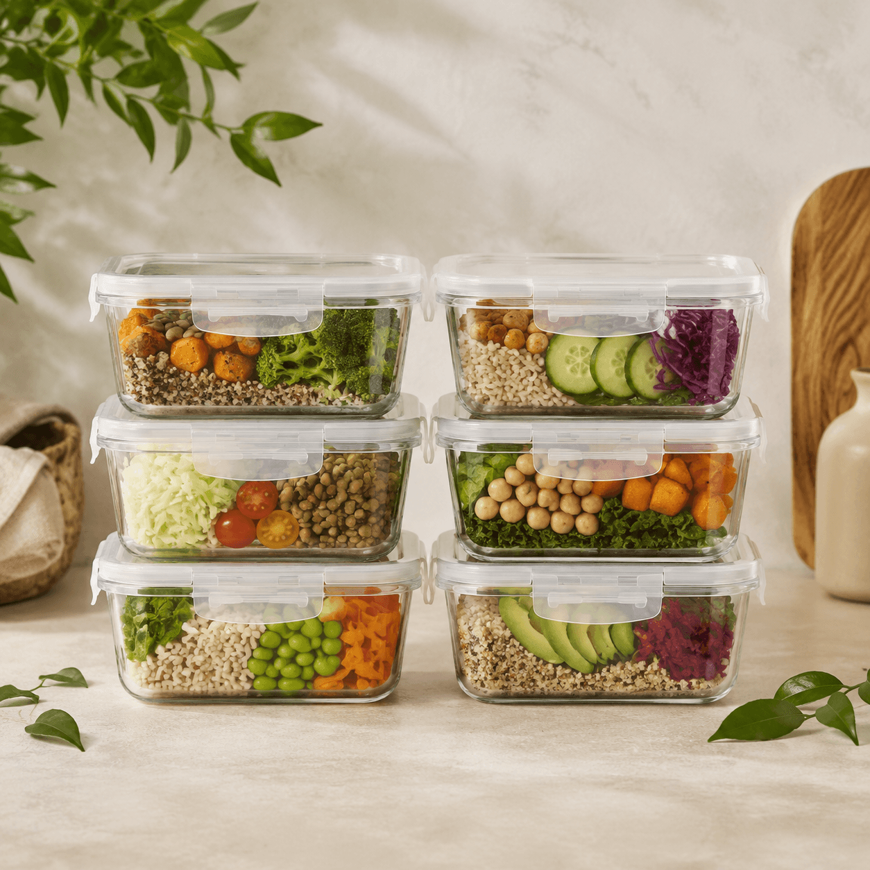 Glass Meal Prep Containers